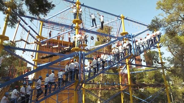 build high ropes, high ropes, ropes course design