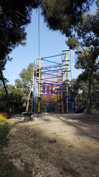 outdoor ropes course, high ropes course construction