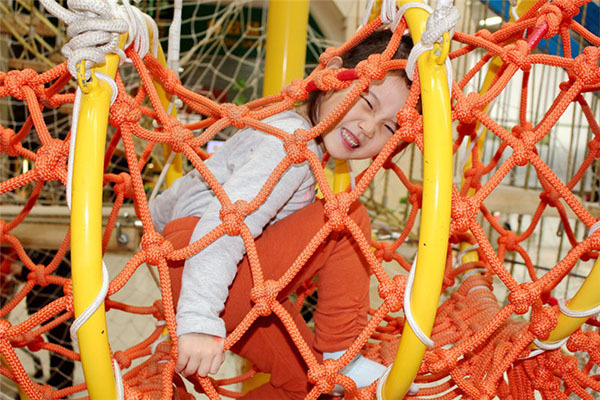kids high ropes challenge, ropes adventure park