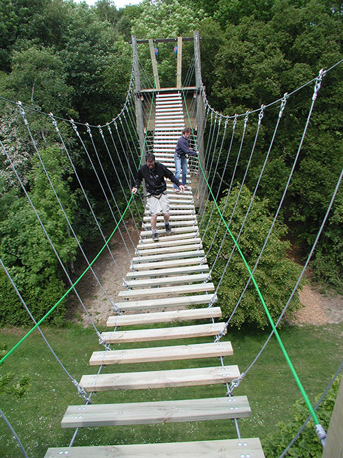 Belay Systems for Ropes Course, high ropes course