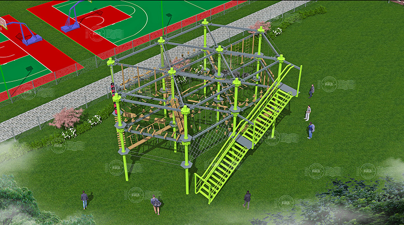 ropes course, high ropes course, climbing wall, ropes course china, ropes course manufacturer