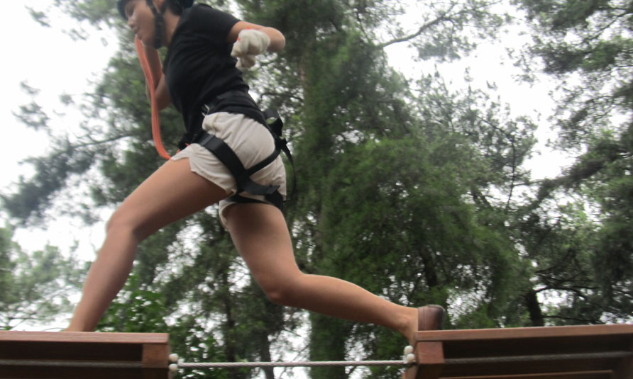 Treetop Challenge Course in Jiuguojing Forest Park, treetop adventure, tree top adventure park