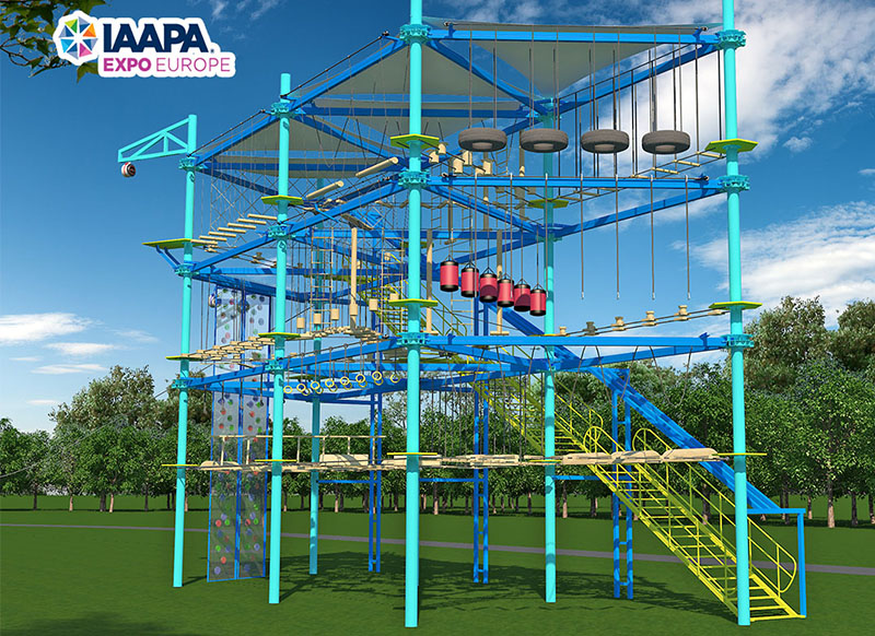IAAPA Expo Europe, high ropes course, ropes course manufacturer, treetop adventure builder, adventure park