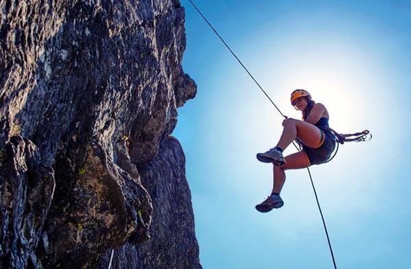 abseiling, rappelling, climbing wall