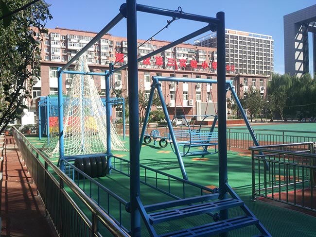 playground equipment, climbing wall, bouldering wall