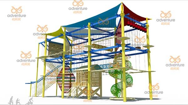 build high ropes, high ropes, ropes course design