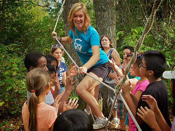 ropes course， treetop adventure course， climbing wall
