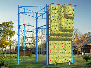 climbing wall， ropes course，high aerial project