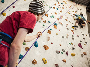 indoor climbing wall construction