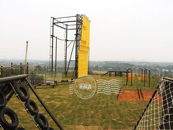 ropes course, obstacle course, climbing wall