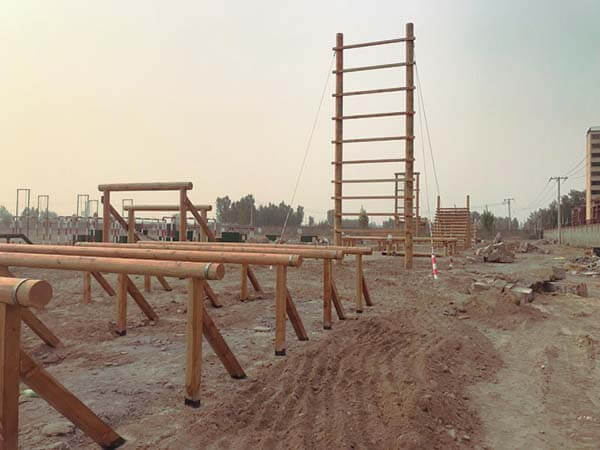 obstacle course, obstacle course equipment, wood obstacle course