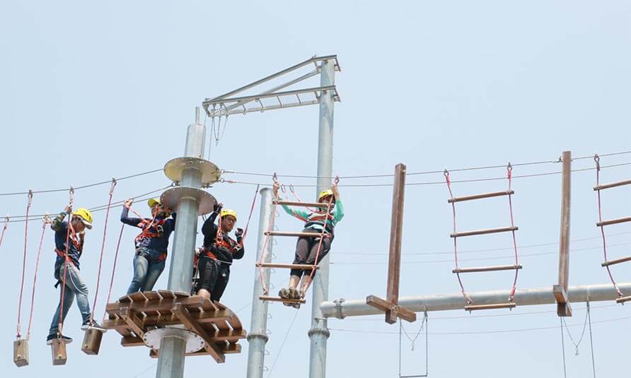 Challenge Tower, adventure tower, high ropes