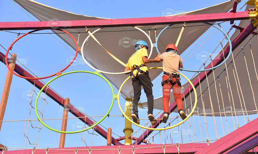 ropes park, ninja ropes, ropes course