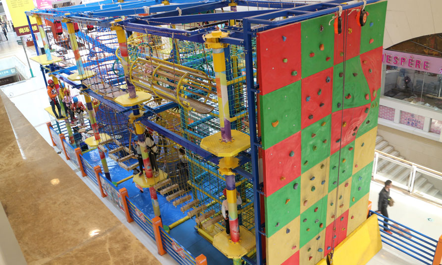 Indoor Playground Equipment, children's adventure playground equipment, children's aerial ropes