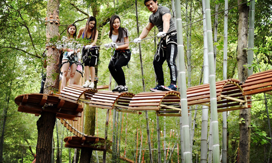 [!--Tree Tops Ropes Course, tree top adventure park, treetop challenge--]