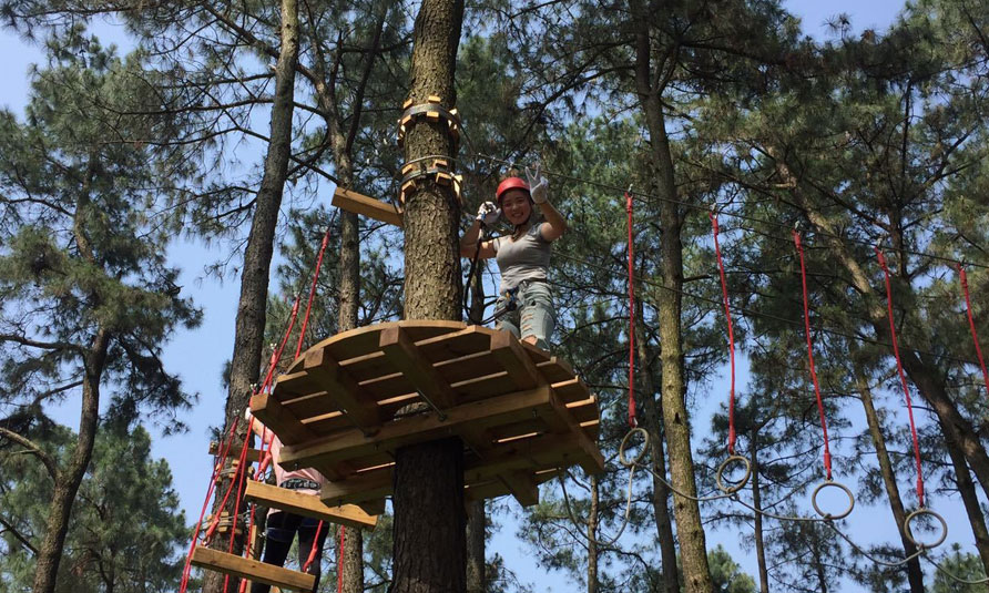 [!--Treetop Challenge Course in China Bamboo Expo Park--]