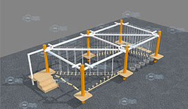 [!--Indoor Ropes Course, ropes playground, playground equipment, obstacle course--]