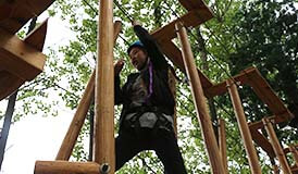 [!--treetop challenge course, forest adventure course, canopy adventure course, obstacle course, adventure park--]