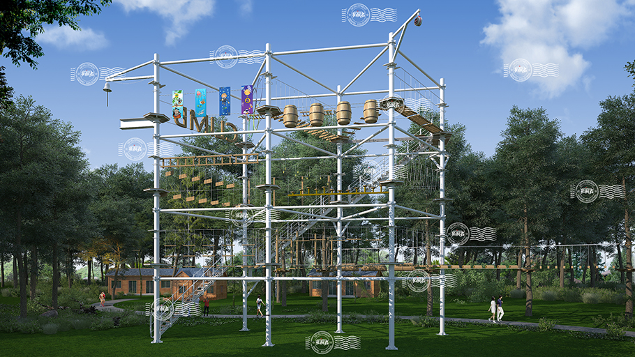 adventure park, ropes park, theme park equipment