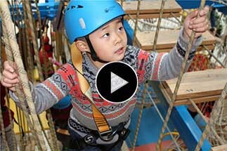 Indoor Ropes Course, ropes playground, playground equipment, obstacle course